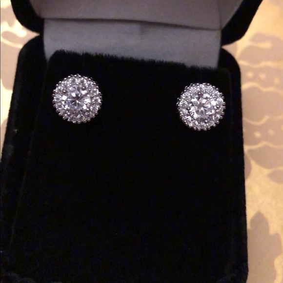 Jewelry - 925 Sterling Silver Stud CZ Earrings